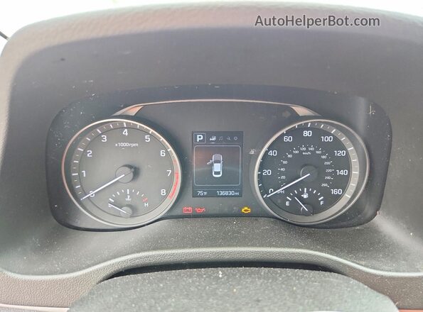 5NPD84LF3JH262228 2018 HYUNDAI ELANTRA Silver Instrument cluster view