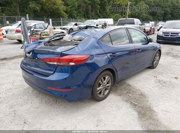 5NPD84LF3JH268353 2018 HYUNDAI ELANTRA Blue Задня права чверть