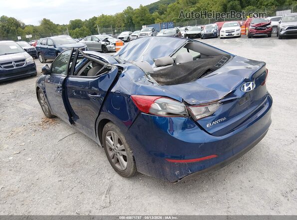 5NPD84LF3JH268353 2018 HYUNDAI ELANTRA Blue Задня ліва чверть