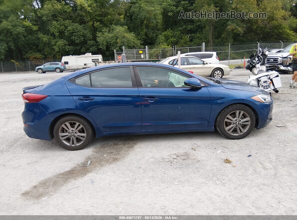 5NPD84LF3JH268353 2018 HYUNDAI ELANTRA Blue Панорамний вид салону 360°