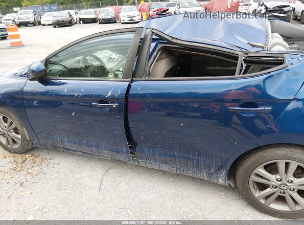 5NPD84LF3JH268353 2018 HYUNDAI ELANTRA Blue 