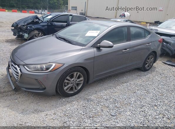 5NPD84LF3JH273889 2018 HYUNDAI ELANTRA Gray Передня ліва чверть