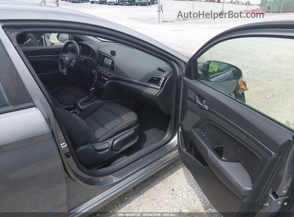 5NPD84LF3JH273889 2018 HYUNDAI ELANTRA Gray Вид салону спереду