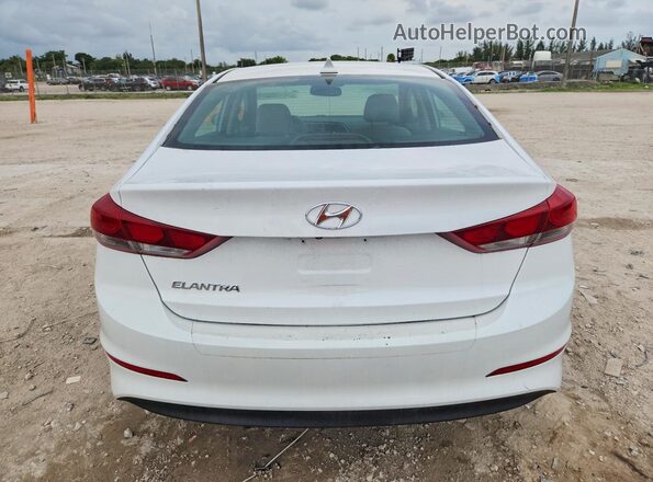 5NPD84LF3JH277814 2018 HYUNDAI ELANTRA White Հետևի տեսք
