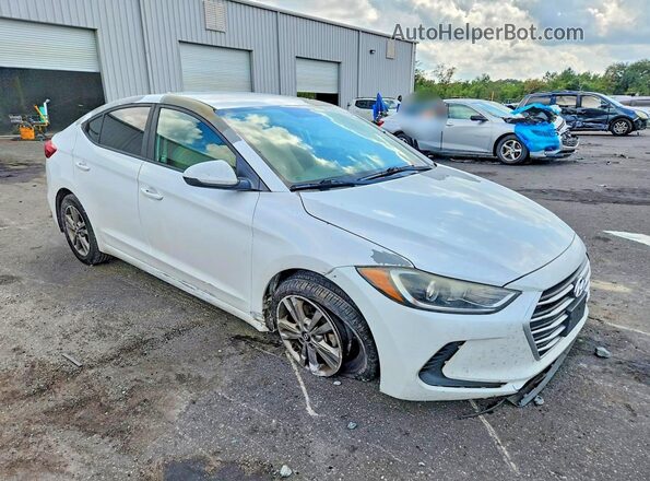 5NPD84LF3JH284438 2018 HYUNDAI ELANTRA White უკანა სალონის ხედი