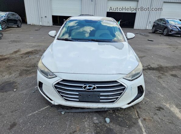 5NPD84LF3JH284438 2018 HYUNDAI ELANTRA White ძრავის განყოფილების ხედი