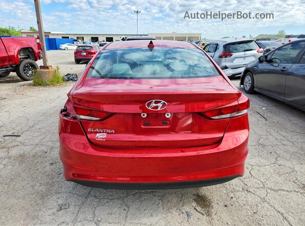5NPD84LF3JH284942 2018 HYUNDAI ELANTRA Burgundy Widok z tyłu