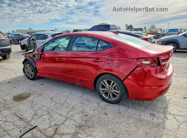 5NPD84LF3JH284942 2018 HYUNDAI ELANTRA Burgundy Tył lewy