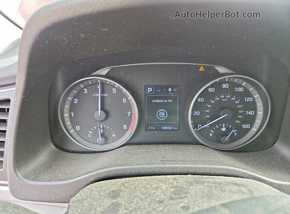 5NPD84LF3JH284942 2018 HYUNDAI ELANTRA Burgundy Widok zestawu wskaźników