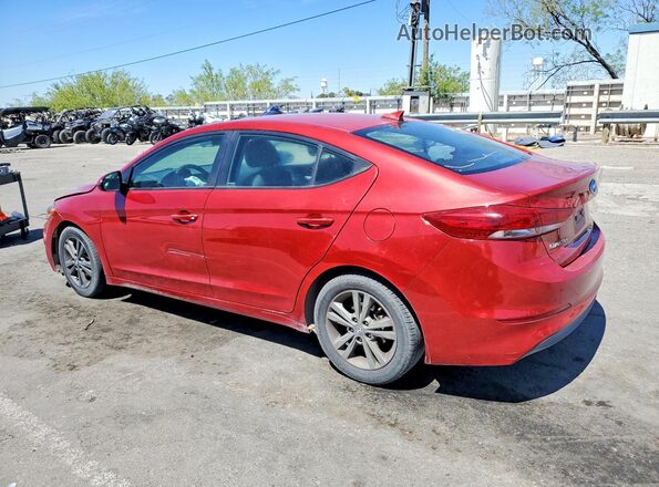 5NPD84LF3JH293494 2018 HYUNDAI ELANTRA Red Հետևի ձախ