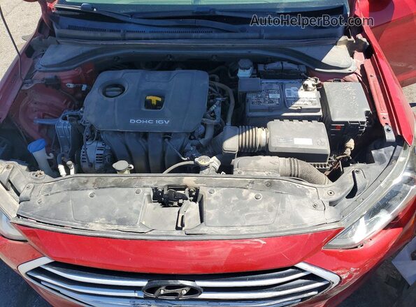 5NPD84LF3JH293494 2018 HYUNDAI ELANTRA Red Սալոնի հետևի տեսք