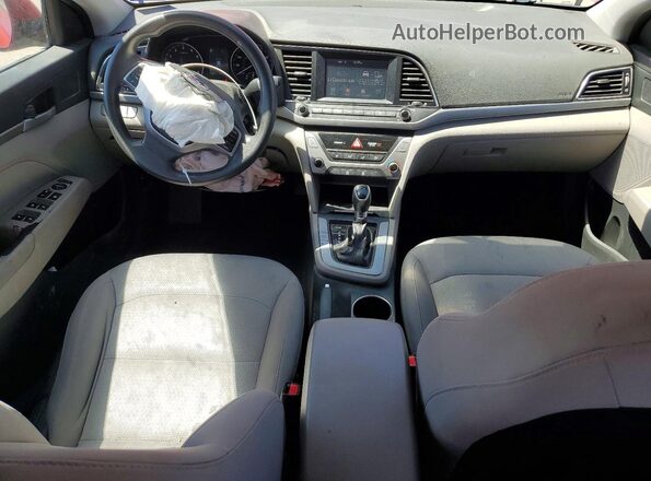 5NPD84LF3JH293494 2018 HYUNDAI ELANTRA Red Առջևի վահանակի տեսք