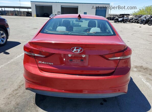 5NPD84LF3JH293494 2018 HYUNDAI ELANTRA Red Հետևի տեսք