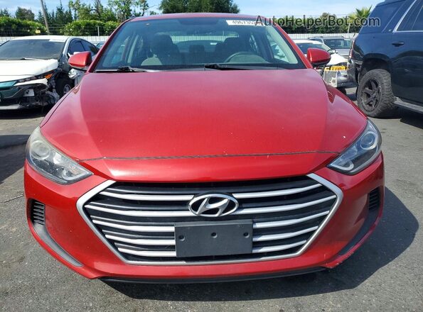5NPD84LF3JH294743 2018 HYUNDAI ELANTRA Red Widok z przodu