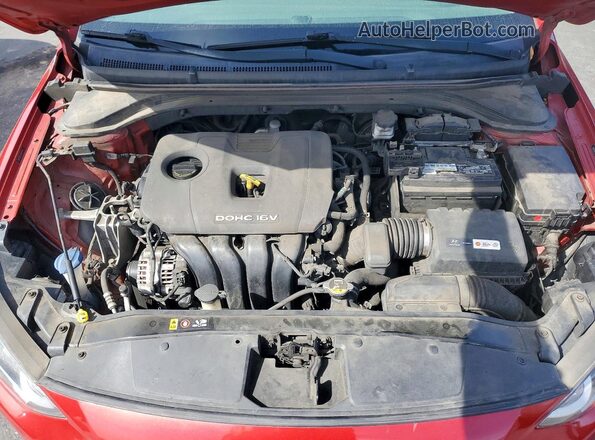5NPD84LF3JH294743 2018 HYUNDAI ELANTRA Red Widok wnętrza z tyłu