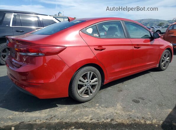 5NPD84LF3JH294743 2018 HYUNDAI ELANTRA Red Tył prawy