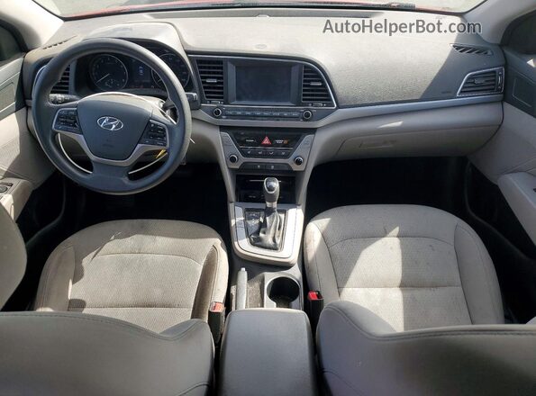 5NPD84LF3JH294743 2018 HYUNDAI ELANTRA Red Widok deski rozdzielczej