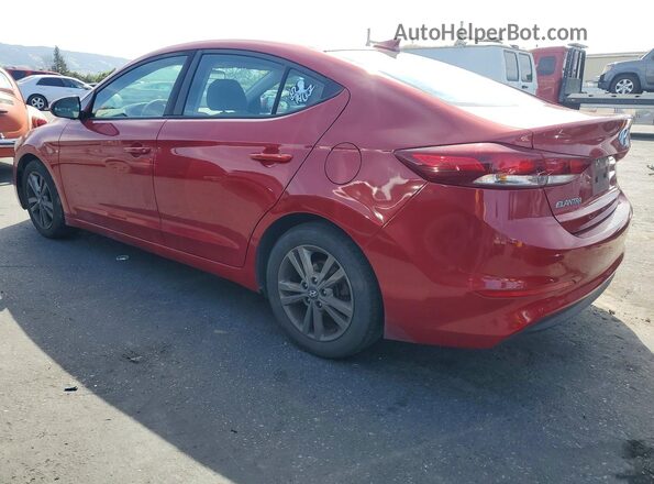 5NPD84LF3JH294743 2018 HYUNDAI ELANTRA Red Tył lewy