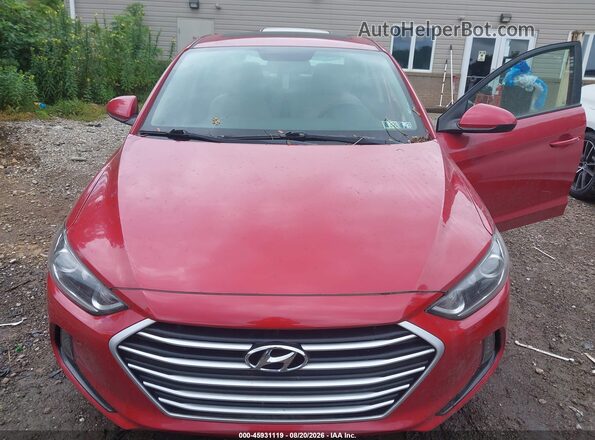 5NPD84LF3JH301495 2018 HYUNDAI ELANTRA Red Front view