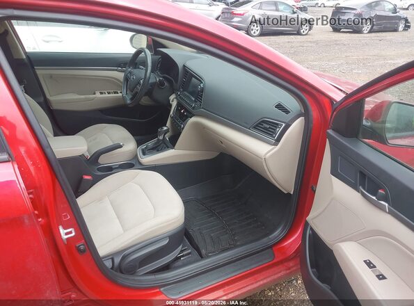 5NPD84LF3JH301495 2018 HYUNDAI ELANTRA Red Front interior view