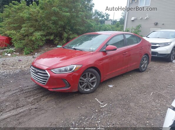 5NPD84LF3JH301495 2018 HYUNDAI ELANTRA Red Front left