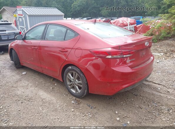 5NPD84LF3JH301495 2018 HYUNDAI ELANTRA Red Rear left
