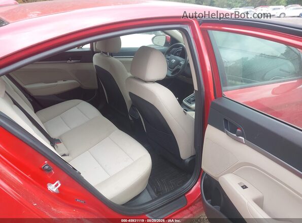 5NPD84LF3JH301495 2018 HYUNDAI ELANTRA Red VIN sticker view