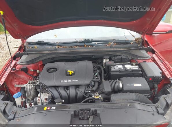 5NPD84LF3JH301495 2018 HYUNDAI ELANTRA Red Rear view
