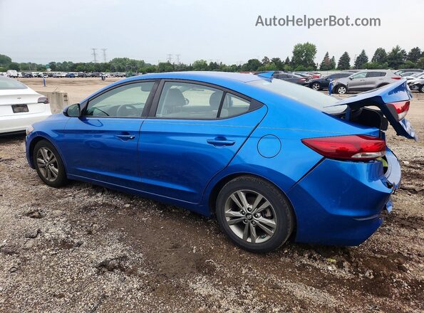 5NPD84LF3JH315509 2018 HYUNDAI ELANTRA Blue Հետևի ձախ