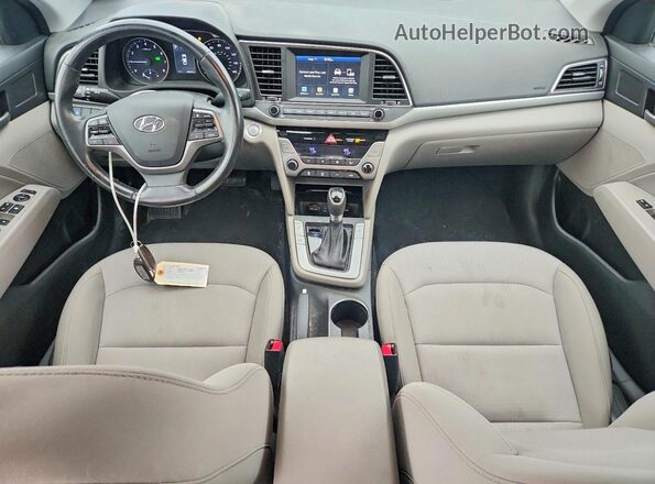 5NPD84LF3JH315509 2018 HYUNDAI ELANTRA Blue Առջևի վահանակի տեսք