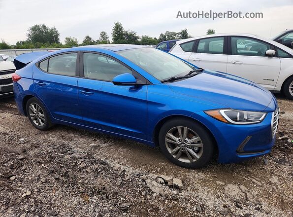 5NPD84LF3JH315509 2018 HYUNDAI ELANTRA Blue Առջևի աջ