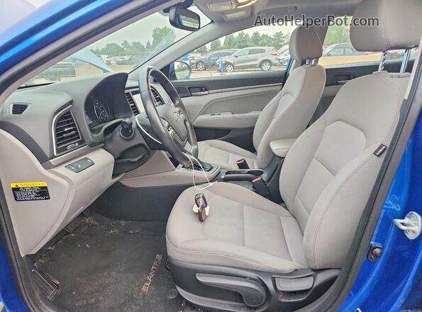 5NPD84LF3JH315509 2018 HYUNDAI ELANTRA Blue Սալոնի դիմացի տեսք