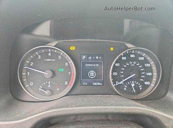5NPD84LF3JH315509 2018 HYUNDAI ELANTRA Blue Սարքավորումների վահանակի տեսք