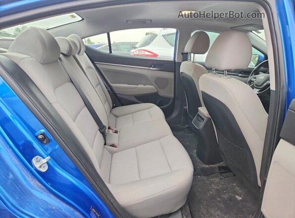 5NPD84LF3JH315509 2018 HYUNDAI ELANTRA Blue Հետևի նստատեղերի տեսք