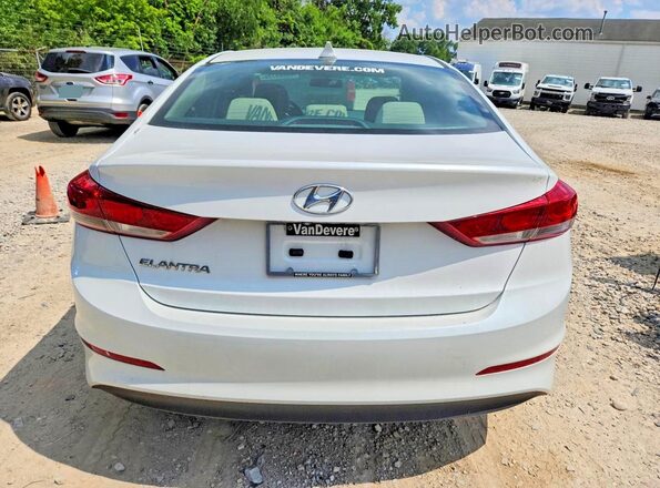 5NPD84LF3JH334156 2018 HYUNDAI ELANTRA White Հետևի տեսք