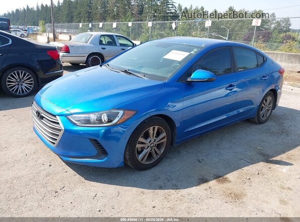 5NPD84LF3JH340037 2018 HYUNDAI ELANTRA Blue Przód lewy