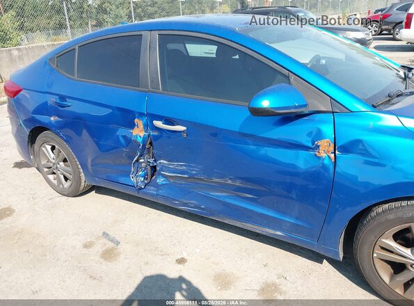 5NPD84LF3JH340037 2018 HYUNDAI ELANTRA Blue Widok z przodu