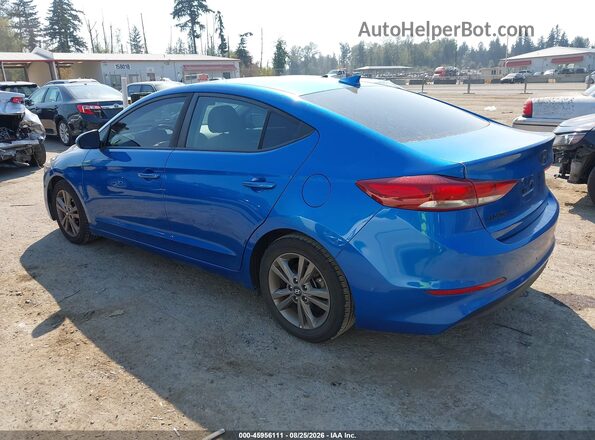 5NPD84LF3JH340037 2018 HYUNDAI ELANTRA Blue Tył lewy