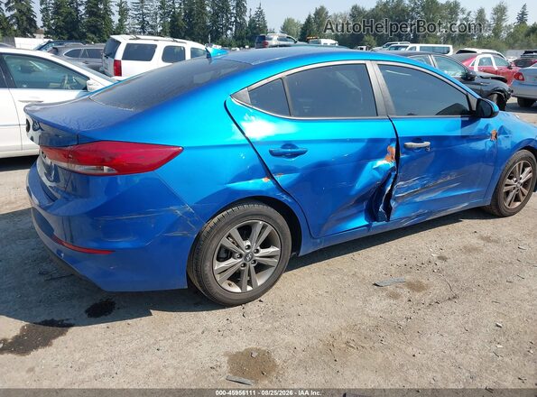 5NPD84LF3JH340037 2018 HYUNDAI ELANTRA Blue Tył prawy