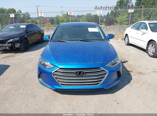 5NPD84LF3JH340037 2018 HYUNDAI ELANTRA Blue Widok zestawu wskaźników