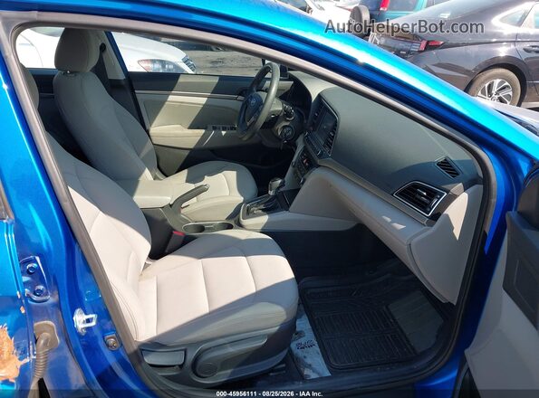 5NPD84LF3JH340037 2018 HYUNDAI ELANTRA Blue Widok wnętrza z przodu