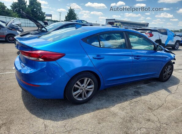 5NPD84LF3JH382952 2018 HYUNDAI ELANTRA Blue Tył prawy