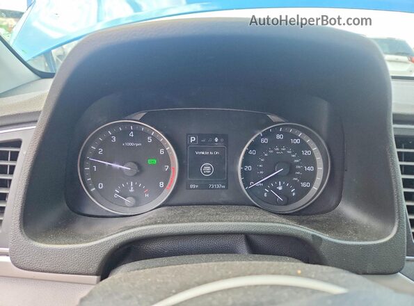 5NPD84LF3JH382952 2018 HYUNDAI ELANTRA Blue Widok zestawu wskaźników