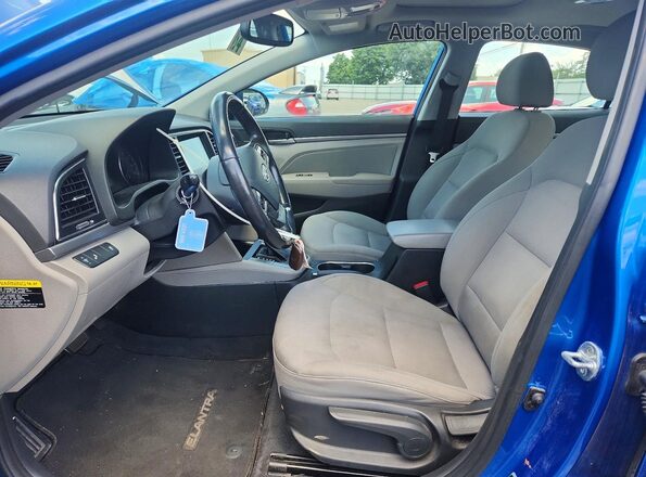 5NPD84LF3JH382952 2018 HYUNDAI ELANTRA Blue Widok wnętrza z przodu