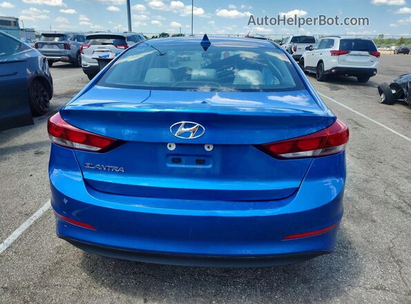5NPD84LF3JH382952 2018 HYUNDAI ELANTRA Blue Widok z tyłu