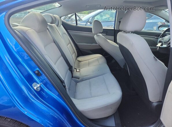 5NPD84LF3JH382952 2018 HYUNDAI ELANTRA Blue Widok tylnych siedzeń