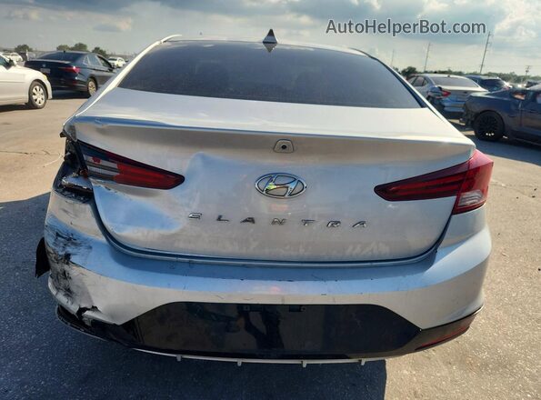 5NPD84LF3KH419337 2019 HYUNDAI ELANTRA Silver Вид ззаду