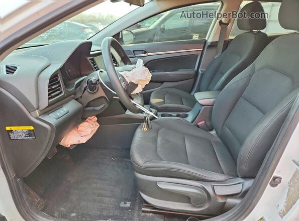 5NPD84LF3KH421041 2019 HYUNDAI ELANTRA White წინა სალონის ხედი