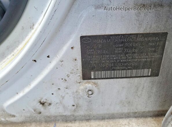 5NPD84LF3KH450376 2019 HYUNDAI ELANTRA White Շարժիչի բաժամունքի տեսք