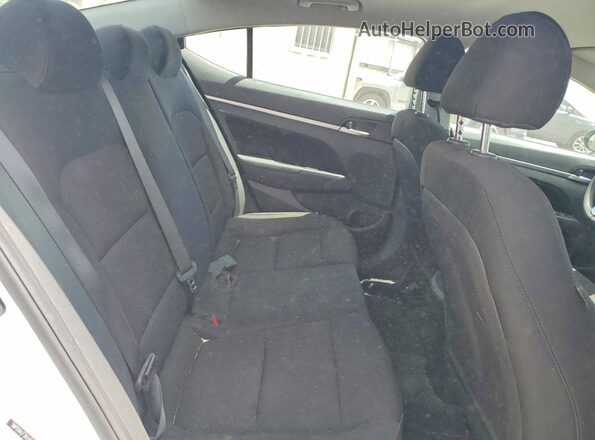 5NPD84LF3KH450376 2019 HYUNDAI ELANTRA White Հետևի նստատեղերի տեսք